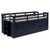 Coaster Fine Furniture 401980T Carlsbad - Wood Twin Captains Bed With Trundle - Navy Blue