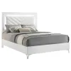 Coaster Fine Furniture 215791Q Cassia - Queen LED Panel Bed - White High Gloss