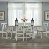 Liberty Furniture 62WH-CD-7TRS Liberty Furniture 62WH-CD-7TRS Lindsey Farm - 7 Piece Trestle Table Set - Weathered White & Sandstone