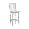 Liberty Furniture 244-B400330 Magnolia Manor - Spindle Back Swivel Bar Stool - Antique White & Weathered Bark