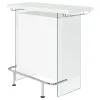 CoasterEveryday 182632 Acosta - Freestanding Home Bar Wine Cabinet - White High Gloss