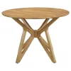 CoasterEveryday 108440 Elowen - Round Solid Wood Dining Table - Light Walnut