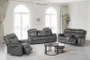New Classic 22-U456-3PM New Classic 22-U456-3PM Park City - Power P1 3 Piece Sofa & Loveseat & Recliner - Slate