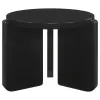 Coaster Fine Furniture 709678-S2 Cordova - 2 Piece Solid Wood Coffee And End Table Set - Black