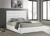 Coaster Fine Furniture 203511KW Felicity - Upholstered California King Bed - White