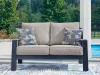 Ashley Furniture PCP587-835 East Beach - Loveseat With Cushion - Blue