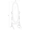 CoasterEveryday 3101 Foyet - Wood Adjustable Full Length Cheval Mirror - Merlot
