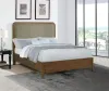 Coaster Fine Furniture 223321Q Maderia - Upholstered Queen Panel Bed - Walnut