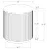 Coaster Fine Furniture 710418-S2 Jason - 2 Piece Round Marble Coffee And End Table Set - White