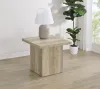 Coaster Fine Furniture 710877 Devar - Square Engineered Wood End Table - Distressed Pine