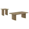 Coaster Fine Furniture 722858-S2 Adina - 2 Piece Wood Coffee Table Set - Distressed Light Brown