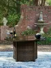 Ashley Furniture PCP760-776 Monterey Point - Round Fire Pit Table - Dark Brown