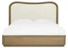 Pulaski Furniture BP432-170QN-KIT2 Pulaski Furniture BP432-170QN-KIT2 Leeza - Queen Upholstered Panel Bed With 2 Nightstands - Brown