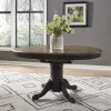 Liberty Furniture 186B-CD-5PDS Liberty Furniture 186B-CD-5PDS Carolina Crossing - 5 Piece Pedestal Table Set - Black / Antique Honey