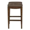 Liberty Furniture 316-OT9001 Aspen Skies - Upholstered Console Stool - Russet Brown
