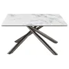 Coaster Fine Furniture 708138 Carvell - Square Sintered Stone Top Coffee Table - Mirage White