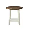 New Classic T3527-3P Flaherty - 3 Piece Occasional Set (1 Coffee & 2 End Tables) - Brown / White