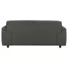 Coaster Fine Furniture 509505 Buxton - Top Grain Leather Upholstered Loveseat - Graphite