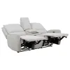 Coaster Fine Furniture 610522P Sylmar - Chenille Upholstered Power Reclining Loveseat - Dove Gray