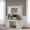 Liberty Furniture 244-HO132 Magnolia Manor - Jr Executive Credenza Hutch - Antique White