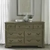 Liberty Furniture 244N-BR31 Liberty Furniture 244N-BR31 Magnolia Manor - 7 Drawer Dresser - Weathered Bisque