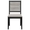 Coaster Fine Furniture 121221-S7 Elodie - 7 Piece Rectangular Extension Leaf Dining Set - Black