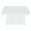 Coaster Fine Furniture 710898 Devar - Square Engineered Wood Coffee Table - White High Gloss