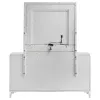 Coaster Fine Furniture 215793M Cassia - 6-Drawer Dresser Cabinet With Mirror - White High Gloss