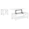 Coaster Fine Furniture 722088-S2 Skyview - 2 Piece Rectangular Lift Top Coffee Table Set - White