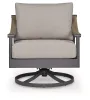 Ashley Furniture PCP510-821 Ocean Beach - Swivel Lounge With Cushion - Gray