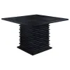 CoasterEssence 102068 Stanton - Square Counter Height Dining Table - Black