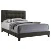 CoasterEveryday 305746Q Mapes - Upholstered Queen Panel Bed - Charcoal