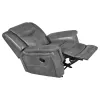 CoasterEveryday 650356 Conrad - Upholstered Padded Arm Glider Recliner - Gray