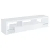 Coaster Fine Furniture 704251 Jude - 2-Drawer Engineered Wood TV Stand - High Gloss White