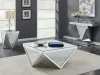 CoasterElevations 722508 Amore - Square Mirrored Acrylic Crystal Coffee Table - Silver