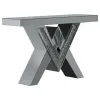 CoasterElevations 723449 Taffeta - V-Shaped Mirrored Entryway Console Table - Silver