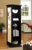 CoasterEssence 910083 Robinsons - Swivel Accent Cabinet With Cork Board - Black