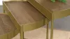 Coaster Fine Furniture 936156 Tristen - 3 Piece Demilune Nesting Table - Brown And Gold