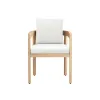 New Classic G5511-72-WHT Wesley - Patio Side Chair With Cushion - White