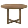 Coaster Fine Furniture 108570 Crestmore - Round Wood Dining Table - Walnut