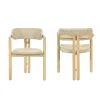 New Classic G6201-DC Sedona - Wood And Wicker Patio Dining Chair (Set of 2) - Natural / Brown