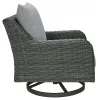 Ashley Furniture P518-821 Elite Park - Swivel Lounge w/ Cushion - Gray