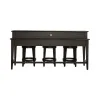 Liberty Furniture 792-OT-4PCS Mill Creek - 4 Piece Console Set (Bar Console & 3 Stools) - Peppercorn