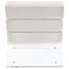 Coaster Fine Furniture 903161 Serreta - Boucle Upholstered Armless Acrylic Chair - Ivory