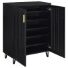Coaster Fine Furniture 950422 Brixton - 2-Door Entryway Shoe Storage Cabinets - Black