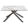 Coaster Fine Furniture 708138 Carvell - Square Sintered Stone Top Coffee Table - Mirage White