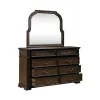 Liberty Furniture 765-BR-DM Provence Park - Dresser & Mirror - Chateau Brown
