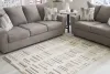 Ashley Furniture R406422 Leesdale - 5' x 7' Rug - Ivory / Brown / Black