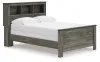 Ashley Furniture B4480B3 Ashley Furniture B4480B3 Frandern - Full Bookcase Panel Bed - Gray