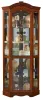 Pulaski Furniture 20671 PFC Curios - Mirrored Corner Curio Cabinet - Warm Cherry Brown